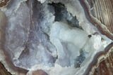 Crystal Filled Dugway Geode (Polished Half) #121647-1